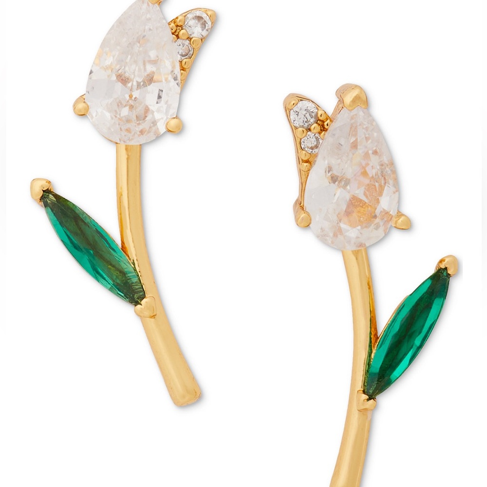 Kate Spade Stud Earrings NWT / Crystal Tulip Stud Earrings‎